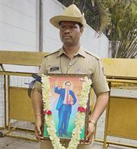 I should not have protested in uniform, says cop