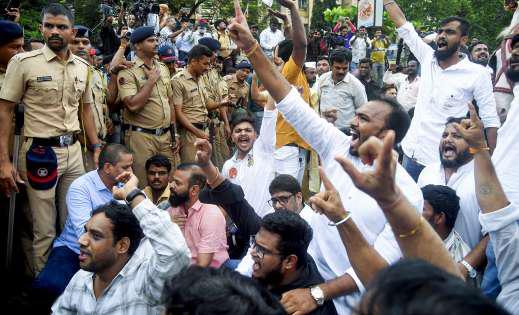 Protest over Marathi pride witnesses high drama