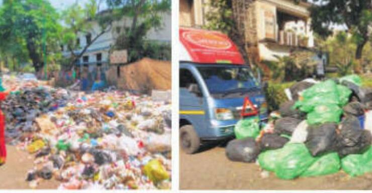 ठाणे शहर में लगा जगह-जगह कचरे का अंबार, लोगों में बढ़ा रहा आक्रोश
