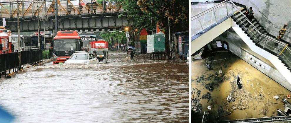 मुंबई में बारिश मूसलाधार, रुक गई रफ्तार