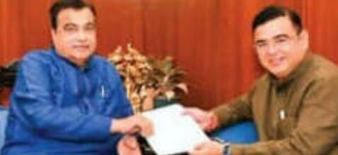 केंद्रीय मंत्री गडकरी से मिले जयकुमार रावल