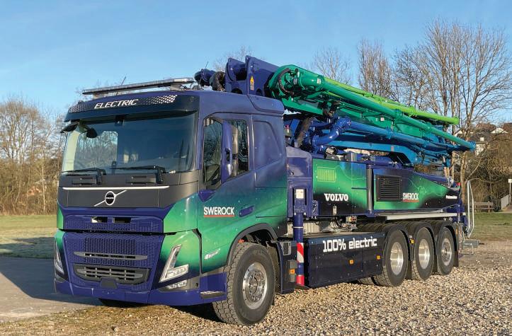 Volvo, Putzmeister debut new electric pump truck