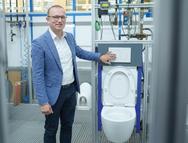 Geberit flushed with Acanto test success