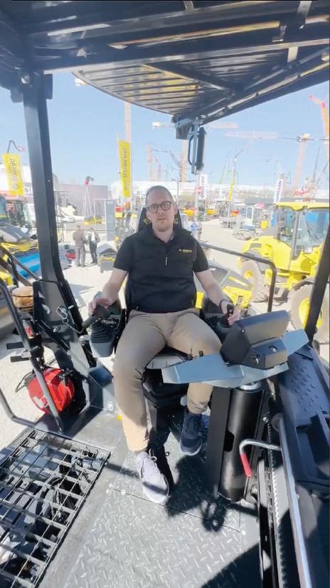 Bomag's BF 350 navigates city streets with ease