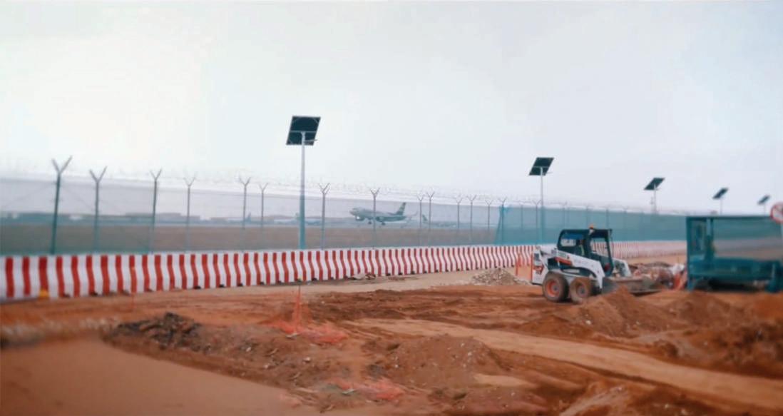 Global gateway on way as work on runway takes off