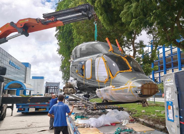 B&H Worldwide moves Bell 429 helicopter to Singapore