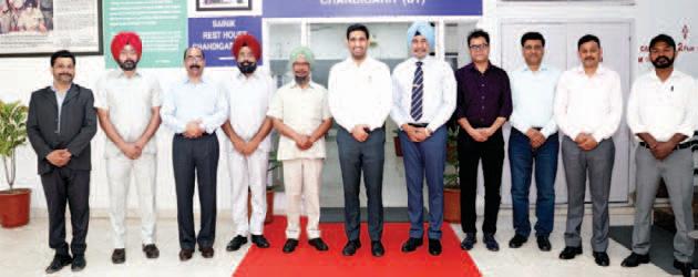 DC-cum-President Zila Sainik Board Chandigarh visits the Zila Sainik Welfare Office, Chandigarh