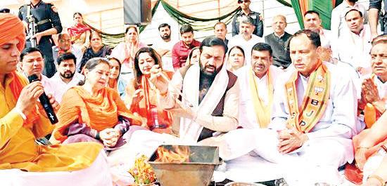 CM lays foundation stone of Atal Chowk & Atal Park in Panchkula