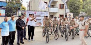 Sports Authority of India organises cycle rally under Fit India Movement