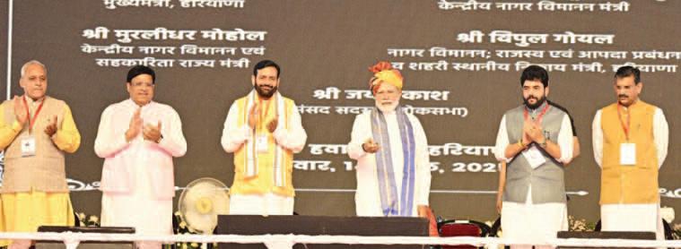 PM gifts dev projects worth Rs 10,000 cr to Hry