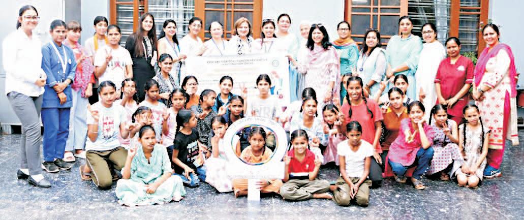Free HPV vaccination camp organised for prevention of cervical cancer; 101 girls vaccinated