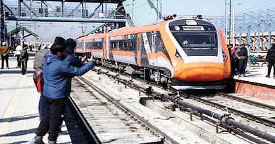 Trial runs of Vande Bharat train conducted on Katra-Sangaldan link
