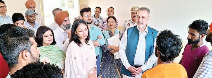 Dr. Balbir Singh visits district drug de-addiction and rehabilitation center in Mohali