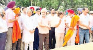 Lal Chand Kataruchak reviews ongoing wheat procurement in Gurdaspur Grain Market