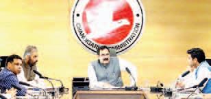 Chief Secretary reviews Rainwater Harvesting and Groundwater recharge action plan in UT Chandigarh