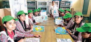 Arya Public School Bangana celebrates earth day with vibrant activities
