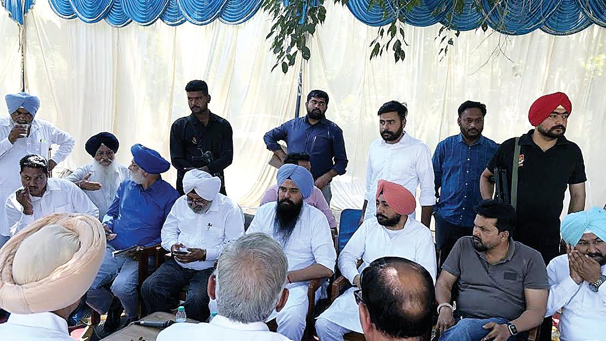 Lok Sabha member Malwinder Singh Kang holds public meeting in Kharar