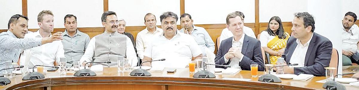 Australian members make courtesy call on Vidhan Sabha Speaker and Deputy Speaker