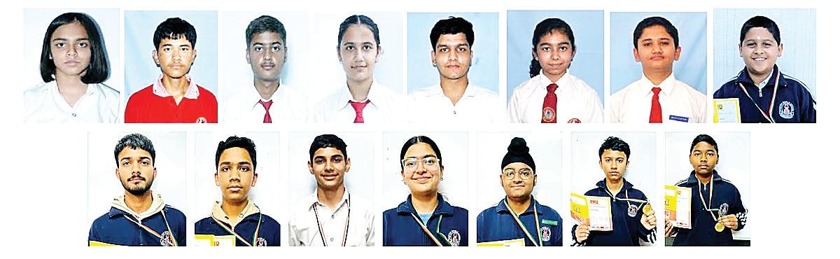 15 students of Partap World School win gold medals in International English Olympiad
