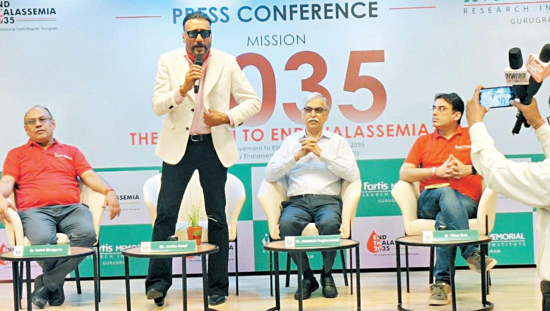 Bollywood actor Jackie Shroff joins Fortis"Red Run to End Thalassemia"