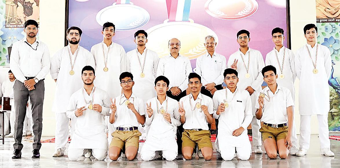 Gurukul Kurukshetra clinches first position at 18th District Wushu Championship