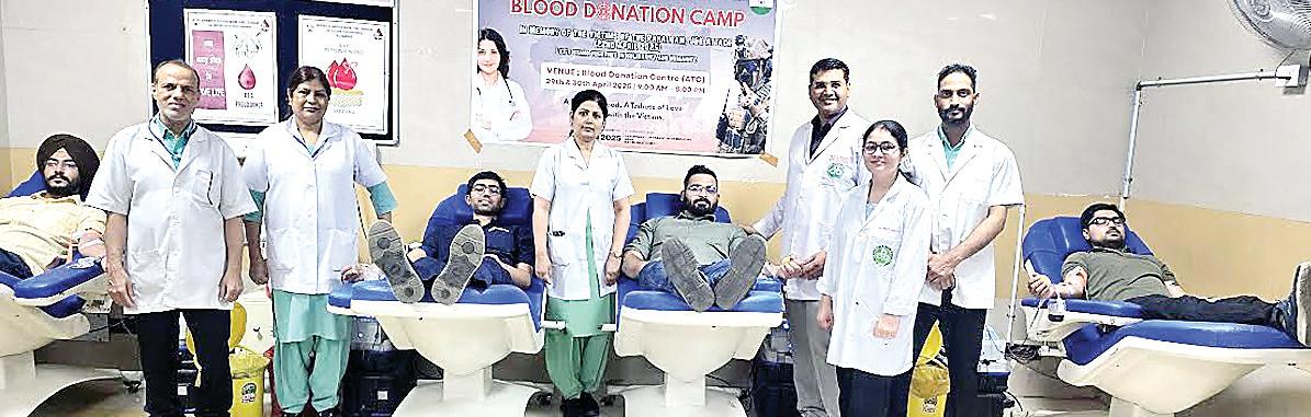 PGIMER blood donation camp garners overwhelming response: 120 units collected in memory of Pahalgam victims