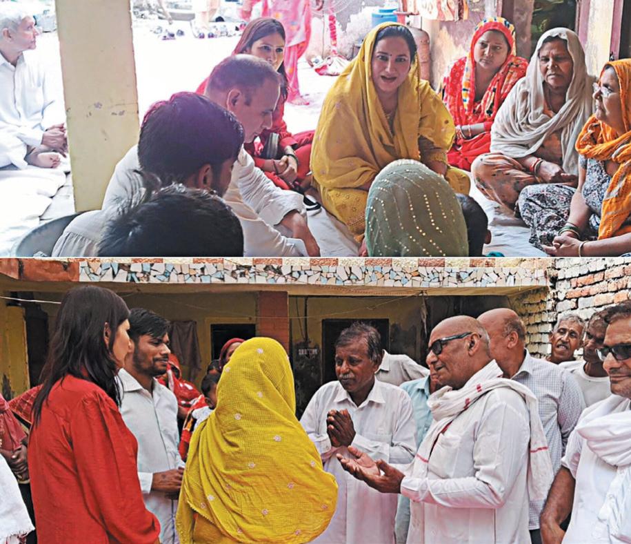 INLD women cell general secretary Sunaina offers condolences on demise of senior INLD leader Norti Ram Kashyap