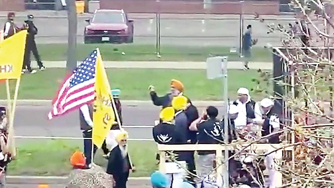 Anti-Hindu parade in Malton Gurdwara Toronto