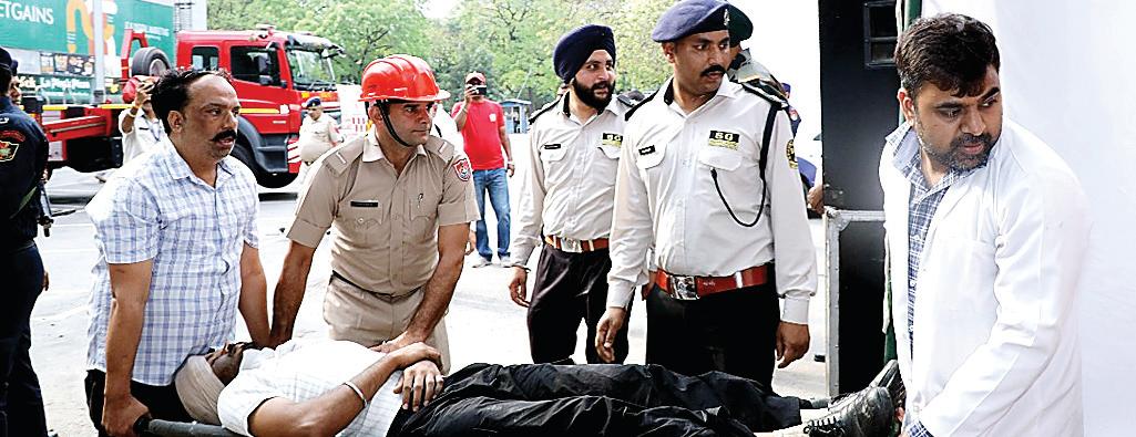 Civil Defence Mock drills conducted at ISBT-17, Piccadilly-34 and Industrial Area in Chandigarh