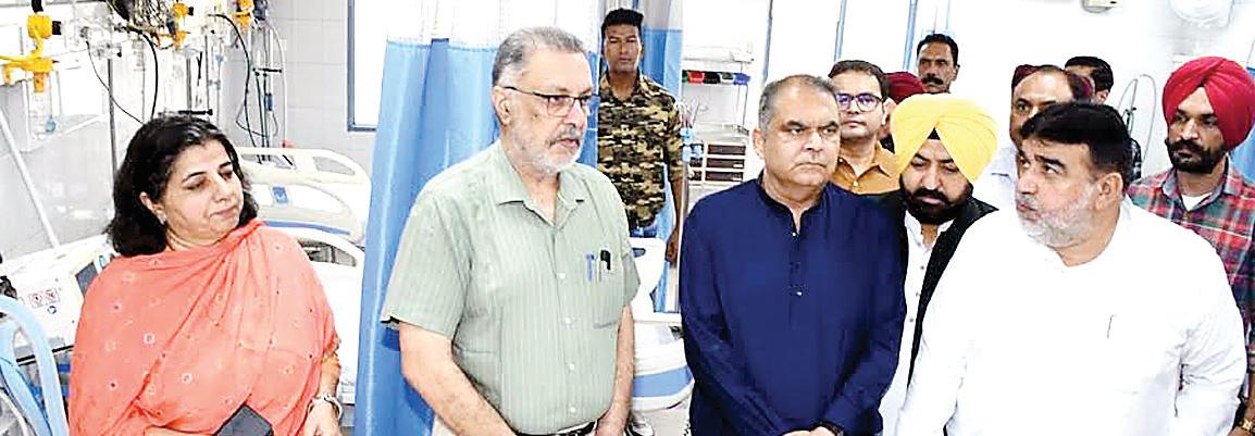 Inauguration of upgraded ICU at Civil Hospital