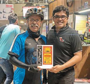 At 57, Rajiv Ohri creates record by cycling 40,075 km