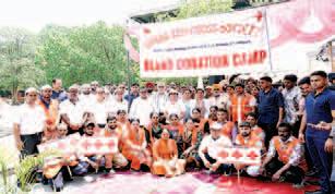 Blood donation camp held by Indian Red Cross Society, UT Chandigarh with Blood Bank, GMCH-32