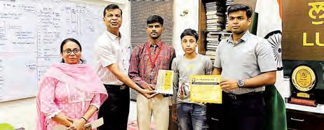 DC Ludhiana honored children with special needs who secured first place in state level competitions