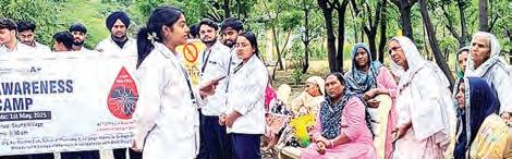 The Placebo Club of Desh Bhagat University hosts malaria awareness camp to educate local community