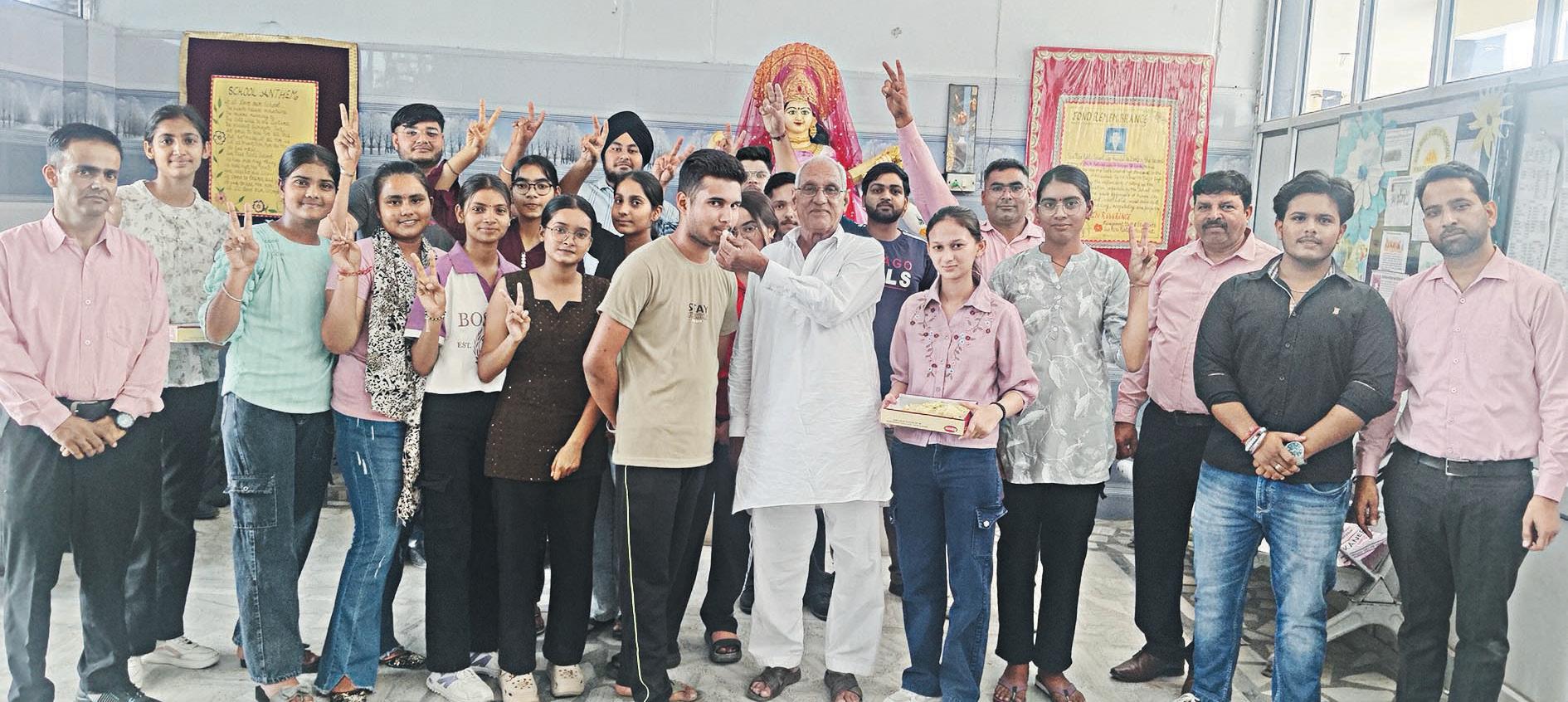 Sun Rise Public School Pratap Nagar's 12th and 10th exam results excellent