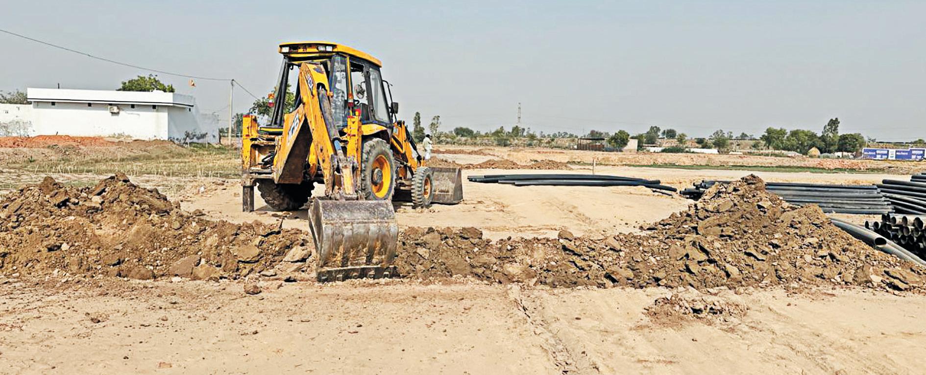 Illegal Road Network removed from unauthorized colony in Kalayat