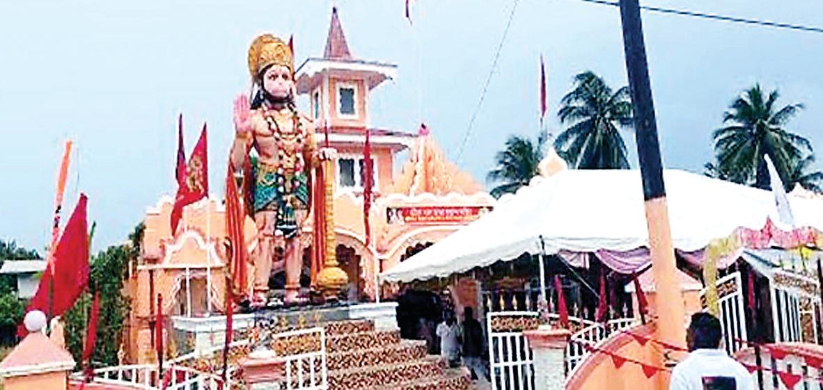 Statue of Lord Hanuman installed in Guyana temple