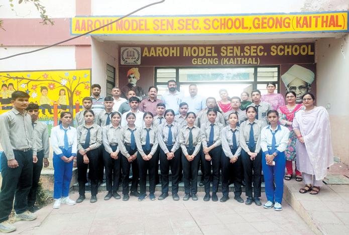 Students of Aarohi School Gyong make their mark in the Haryana board’s exams