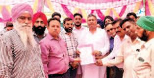 Shaheed Bhagat Singh Welfare Society submites demand letter to CM through Shamsher Singh