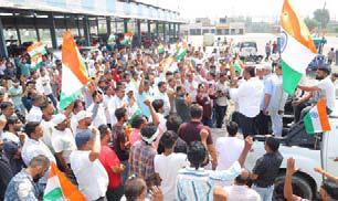 Tiranga Yatra taken out by Team Sumit Narwal in honour of the valour of Indian Army