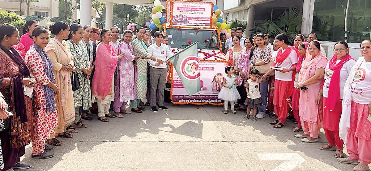DC flags off awareness vehicle to promote girl child empowerment in Kaithal