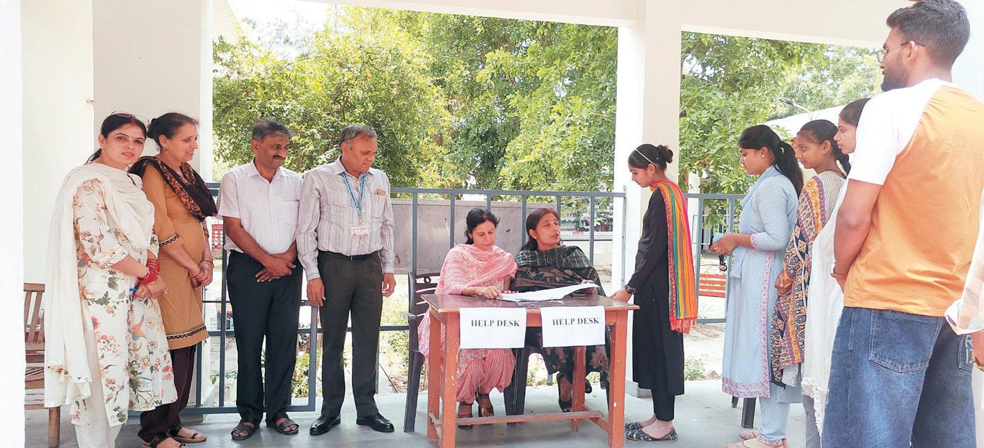 Admission process underway at Shaheed Udham Singh Govt. College, Principal reviews online facilitation