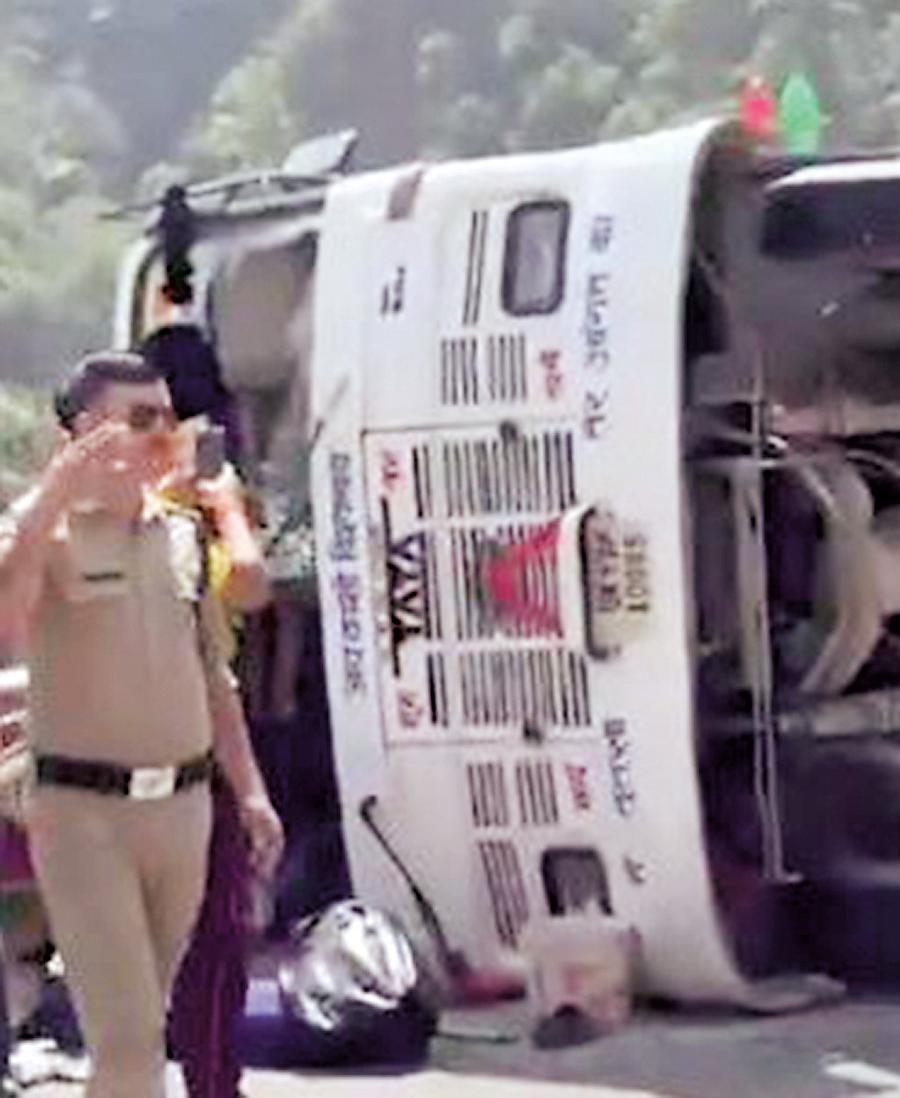 Uttarakhand: 41-passenger loaded bus overturns at Gangotri Highway, CM Dhami expresses sorrow