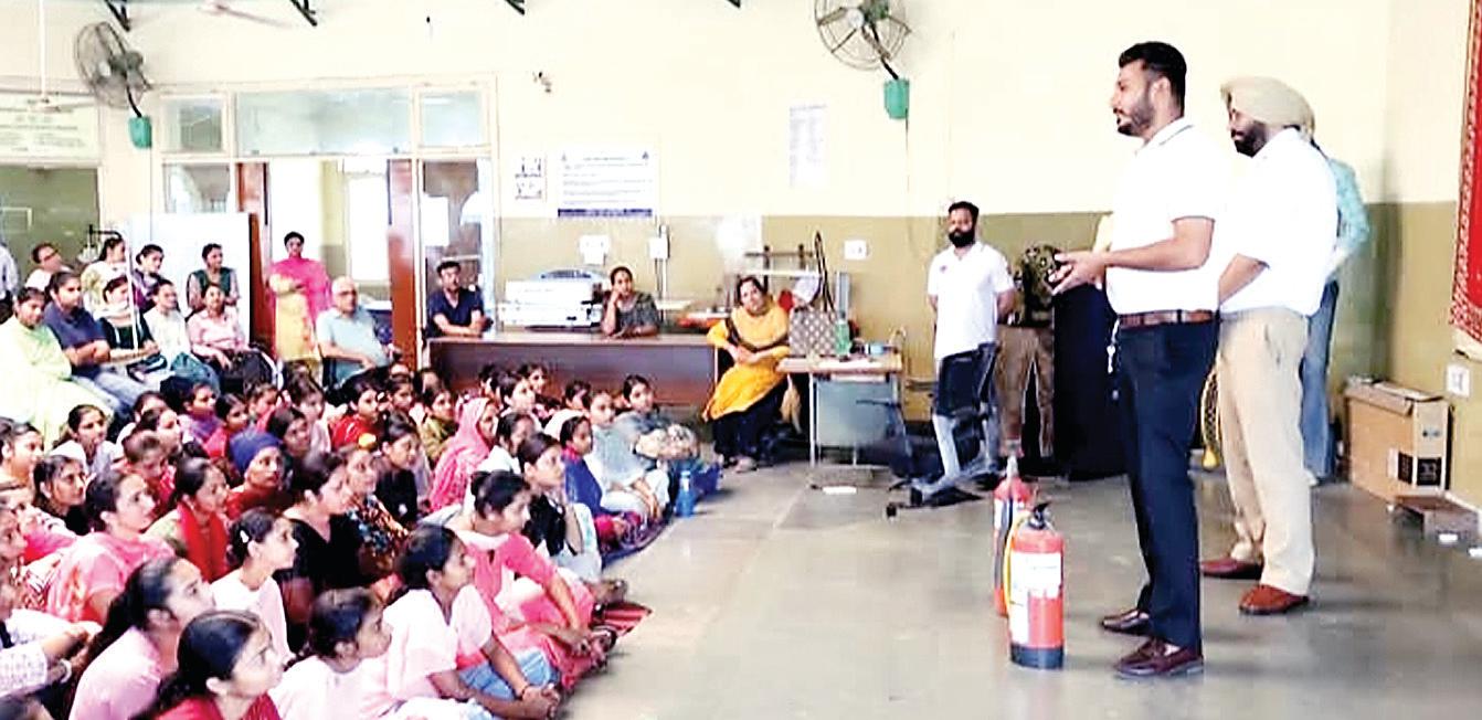 Fire mock drill conducted at Mehar Baba Charitable Trust Bassi Pathana