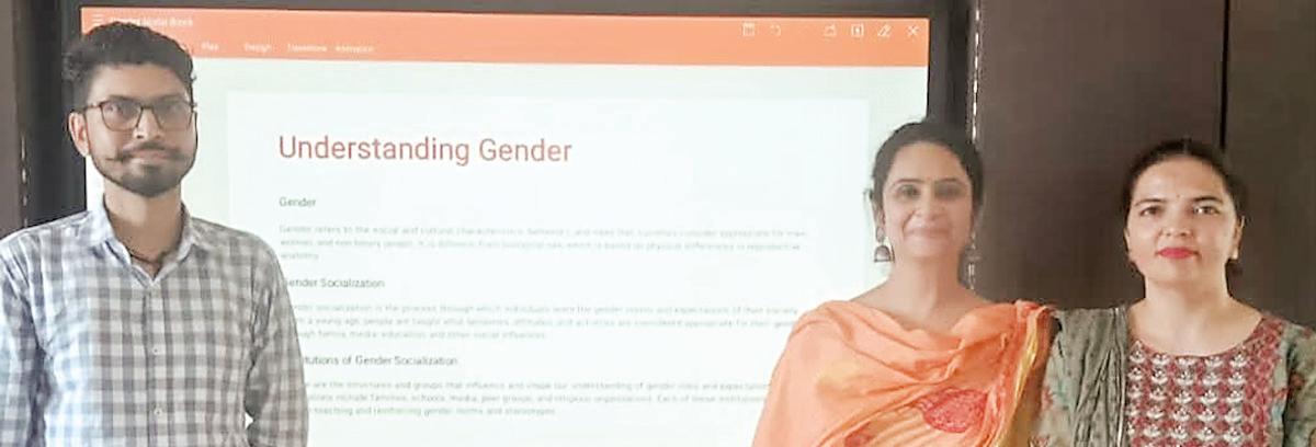 District level gender champions training under gender sensitization program by DIET Hoshiarpur