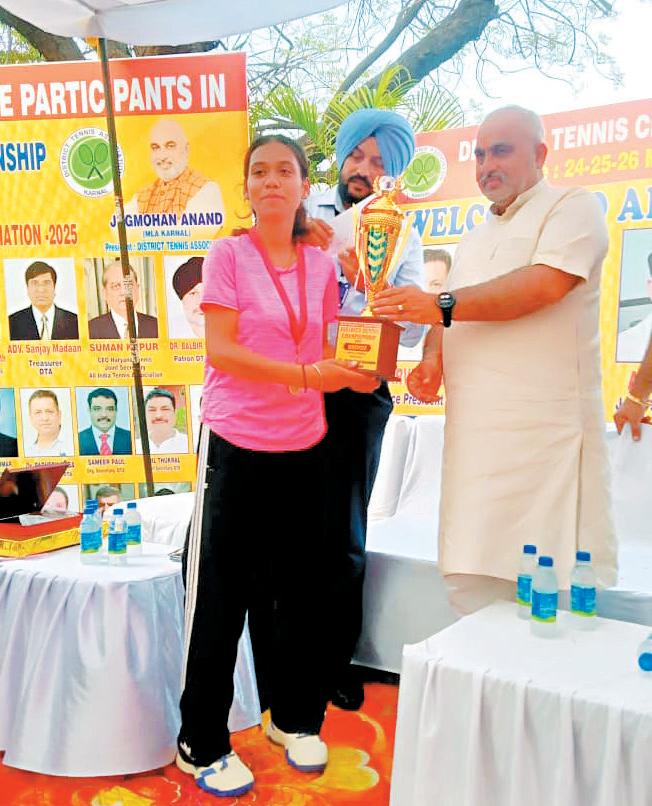 Talent display in 3-day district tennis competition