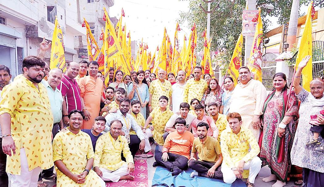 Grand Nishan Yatra taken out on occasion of 53rd Shri Shyam Mahotsav