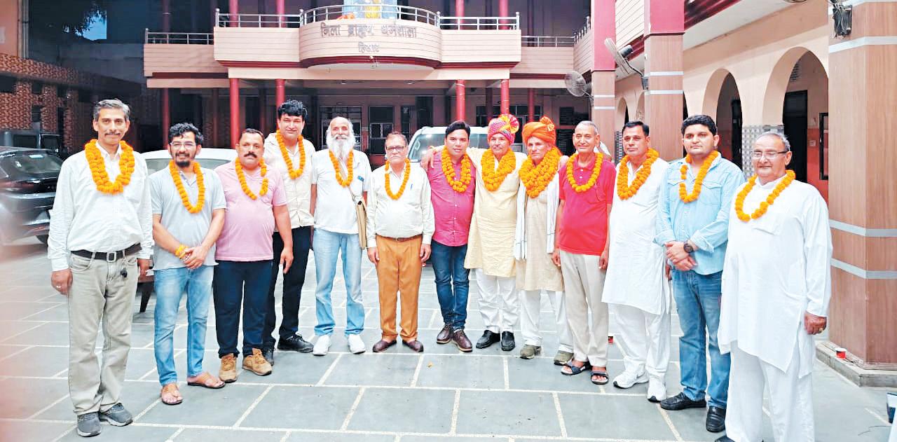 Ratan Lal Sharma elected President of Hisar district Brahmin Sabha unopposed