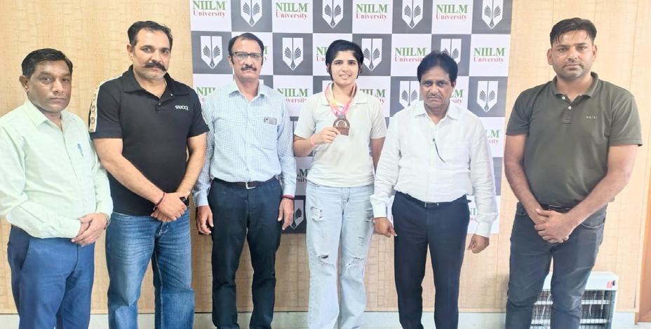 NIILM University student Sanjana wins bronze medal in Youth Asian Games