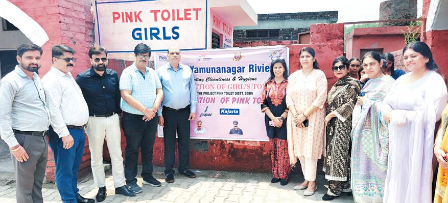 Rotary Club Rivera inaugurates 'Pink Toilet' for girls at Govt. Middle School Mukarampur